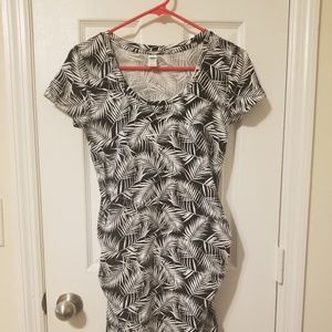 Old Navy Black Floral Maternity Dress